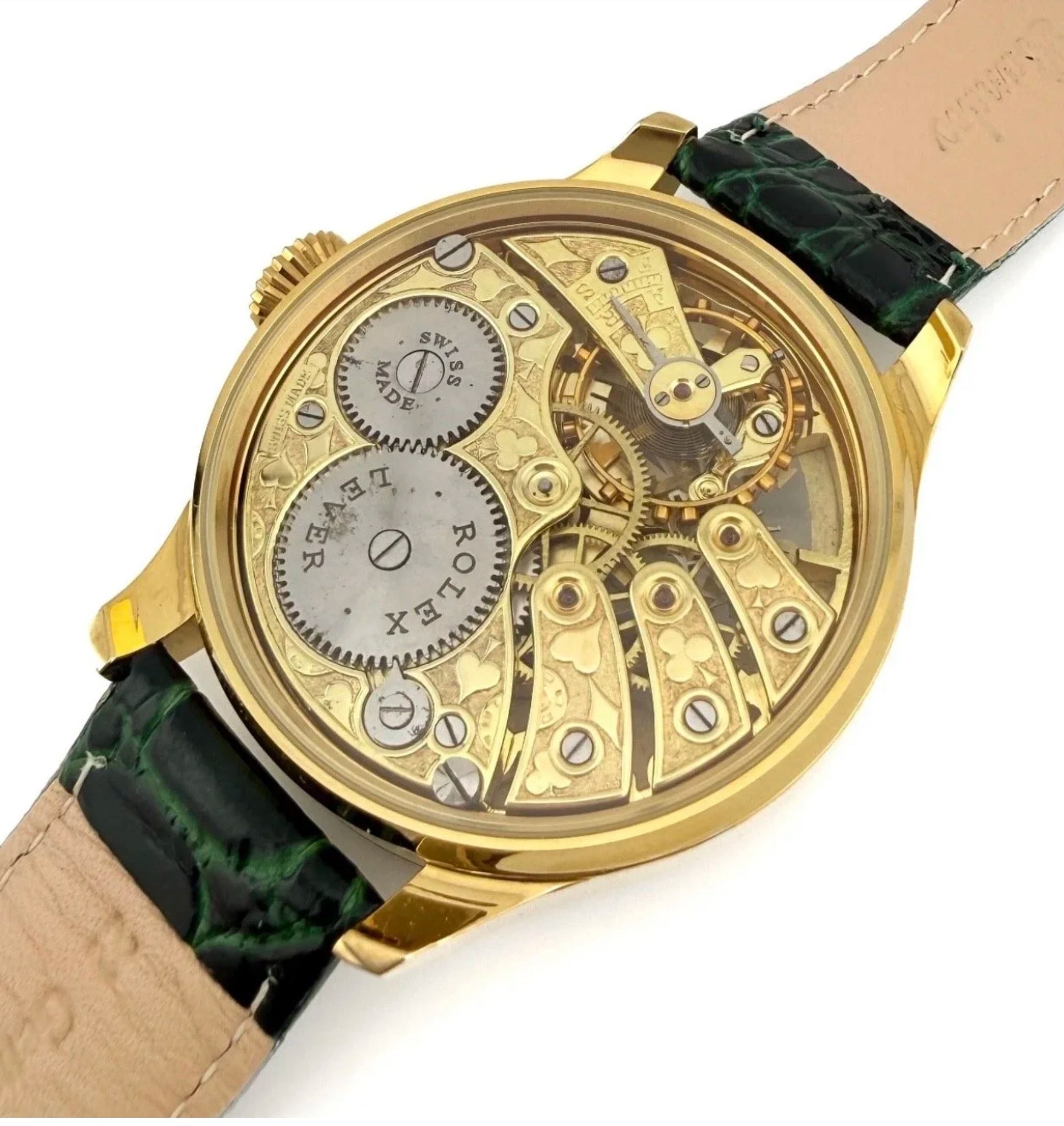 Rolex Mens Casino Dial Vintage Movement Watch